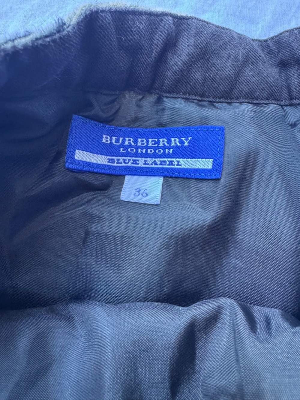 Burberry Black, Gray & Cream Plaid Circle Skirt - Picture 2 of 6